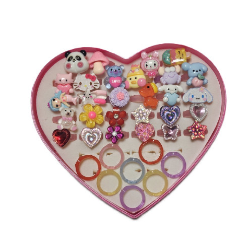 국산 플라스틱 반지(1)(100ea봉투)