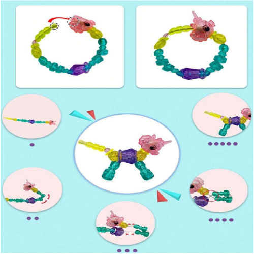 유니콘 동물 변신 팔찌 (봉투50ea)